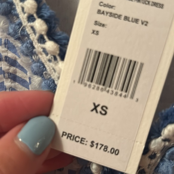 Vineyard Vines Bayside Blue and White Dress XS - Picture 3 of 8